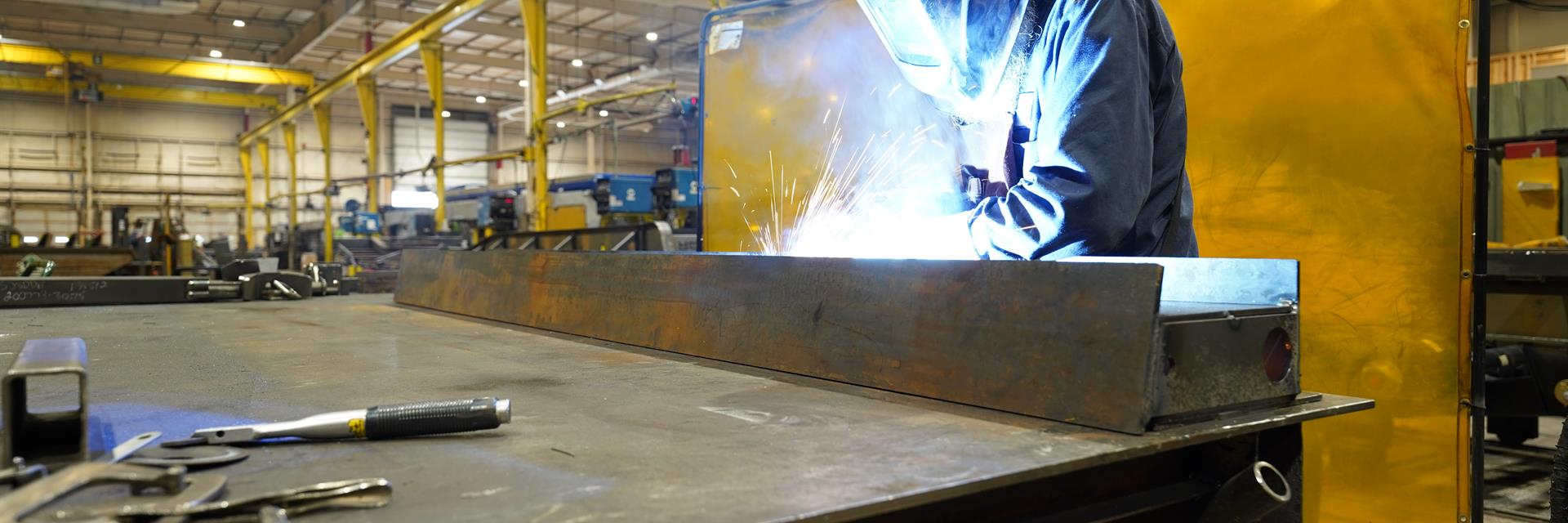 Welder working on a project.